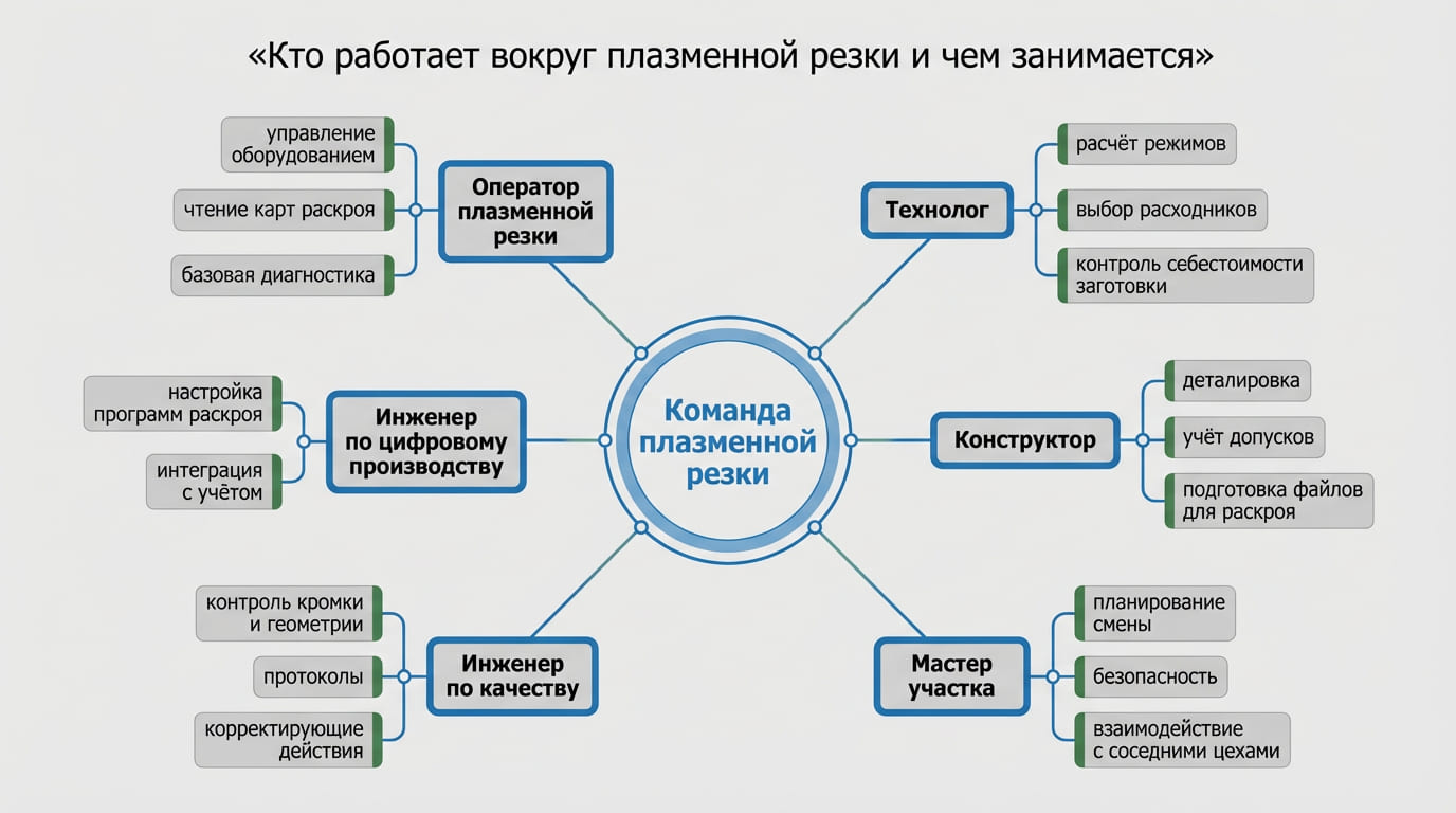Кто работает вокруг плазменной резки